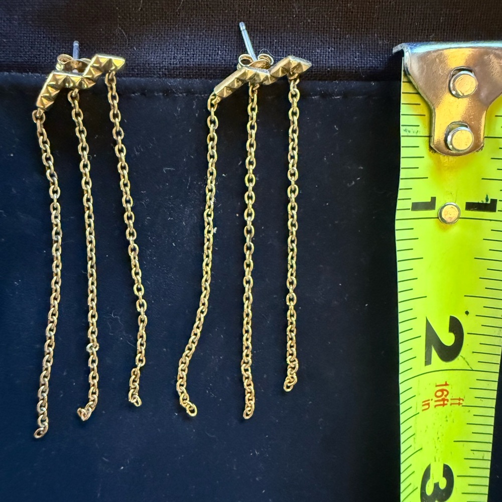 Gold Chain Dangle Earrings